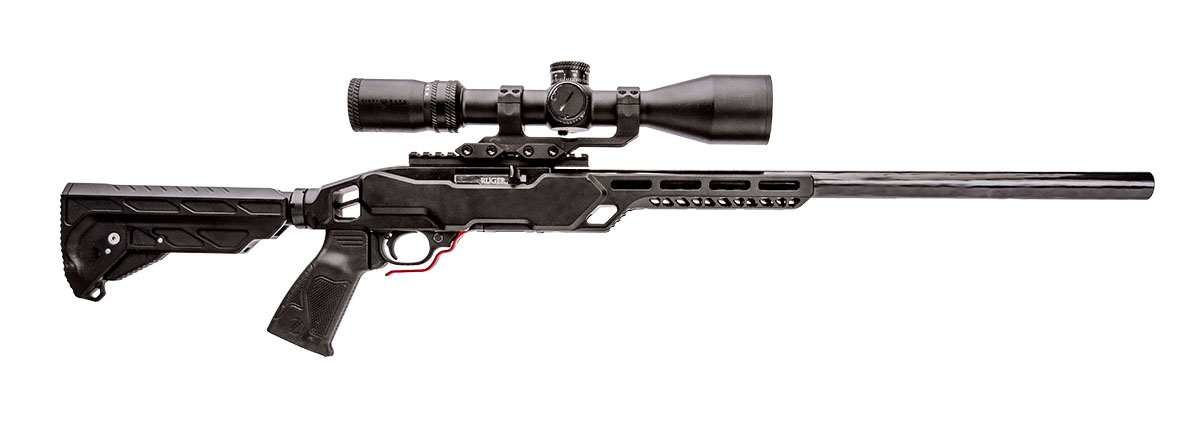 The Enforcer Chassis fits the Ruger 10/22 perfectly and installation is a simple process. The Sightmark 3-18x 50mm optic retained zero and is a great optic choice for someone who doesn’t want to break the bank but still wants a feature-rich optic.